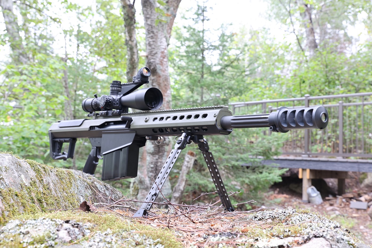 Barrett M107A1, Nightforce optic, Spuhr Mount, Trijicon SRO